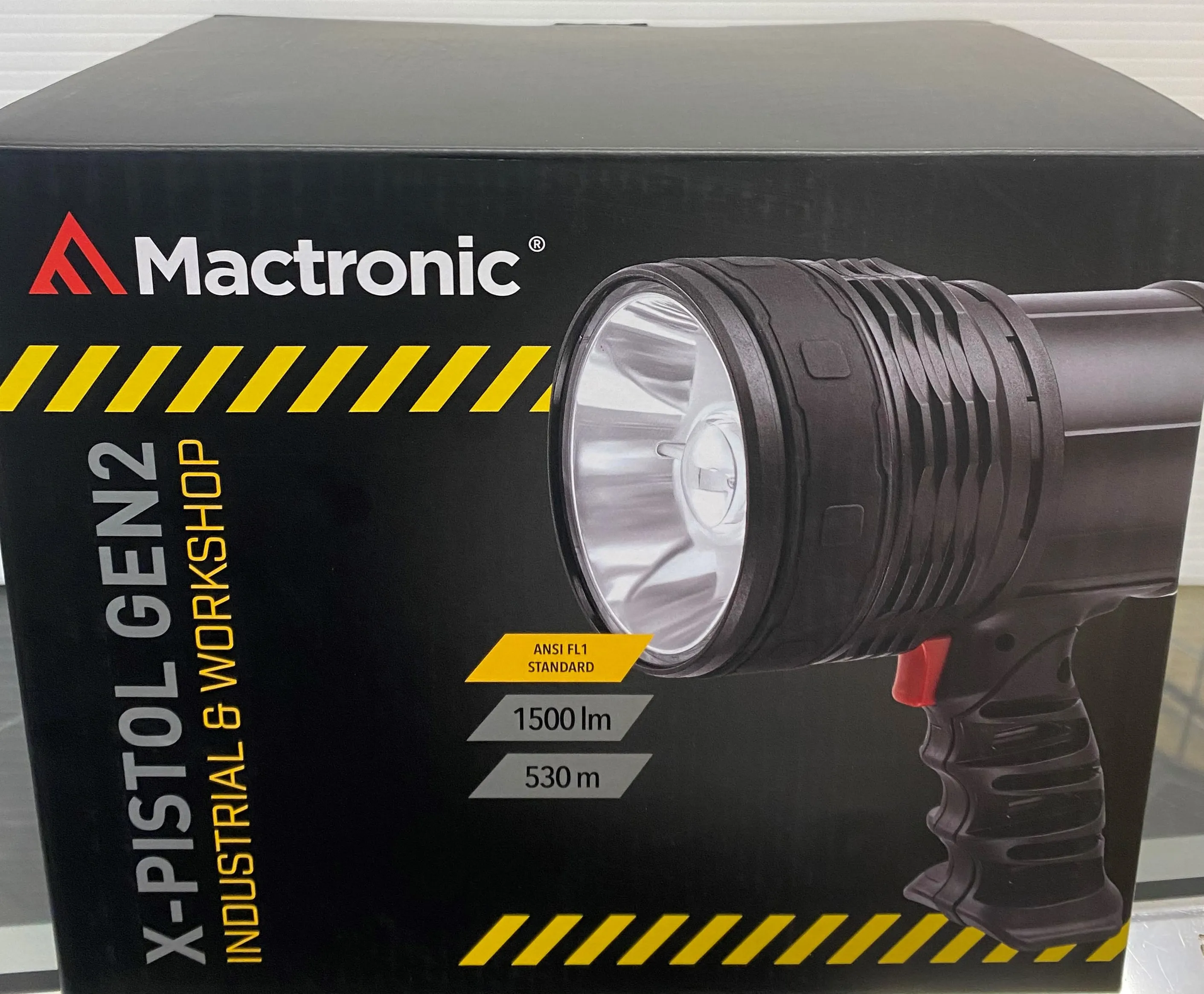 Rechargeable Searchlight, 1500 elm, X-Pistol GEN2